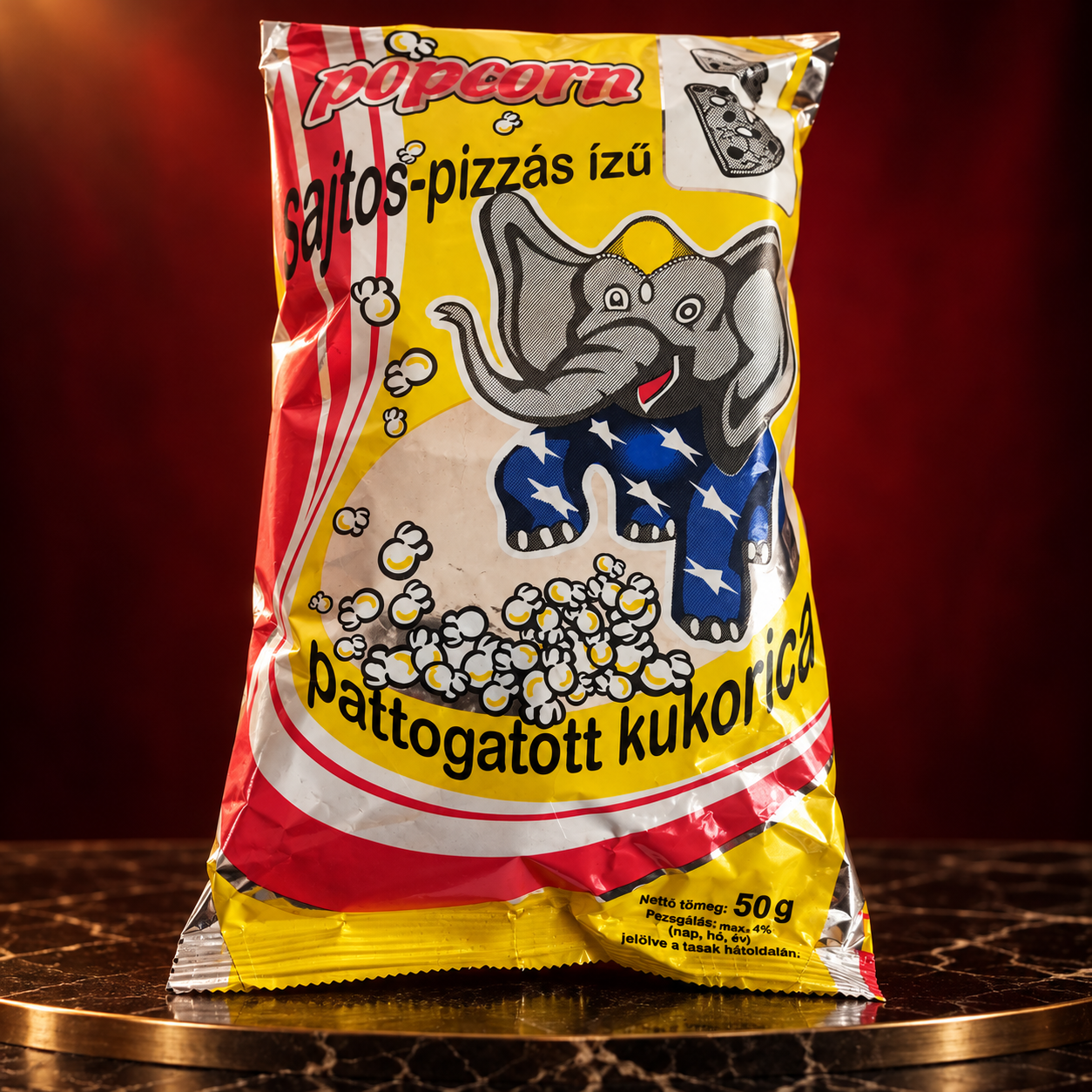 Sajtos-pizzás popcorn – eredeti csomagolásban